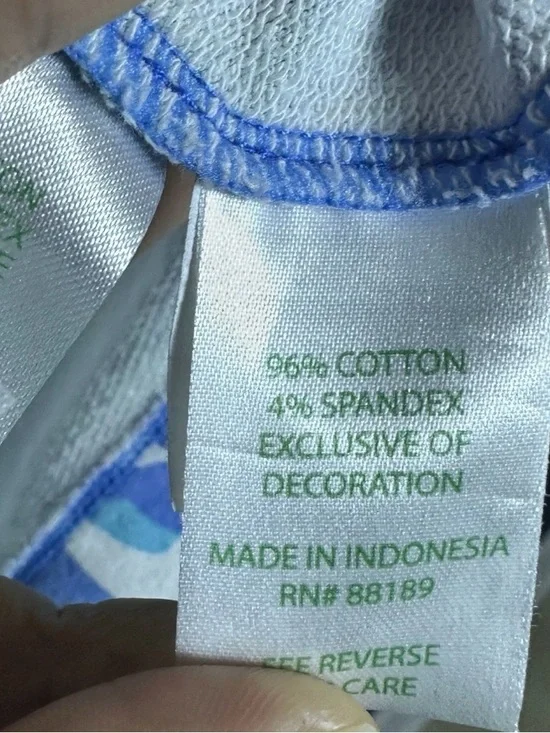 Lilly Pulitzer Harper Shift Dress L Blue Haven Hey Hey Soleil print Sleeveless - Picture 8 of 8